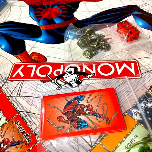 MONOPOLY SPIDER-MAN MARVEL COLLECTOR’S EDITION 2002 PARKERS BROTHERS COMPLETE - Picture 6 of 9
